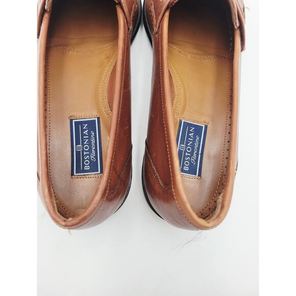 Bostonian Florentine Brown Leather Tassel Loafers Men\'s Shoes 9.5 M Italy main image 7